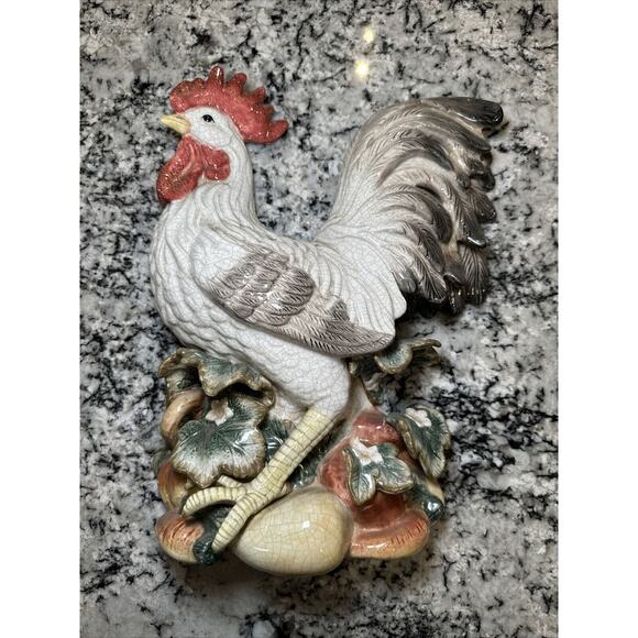 Fitz and Floyd Classics Rooster 14.5” Wall Hang Decor - Picture 1 of 7